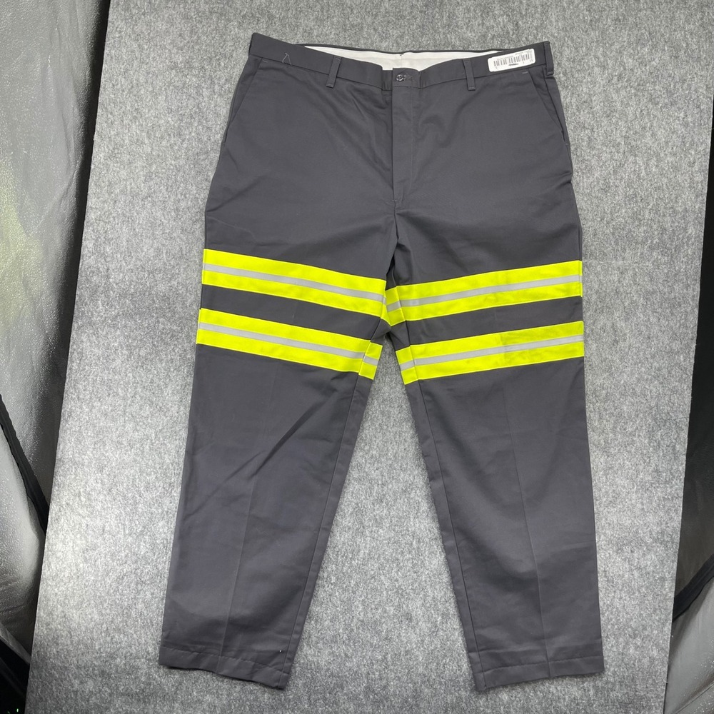 Cintas ComfortFLEX Mens 44 Gray Reflective Hi-Vis Safety Stripe Work Pants